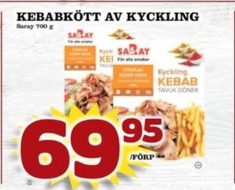 Matdax Saray kycklingkebab erbjuda