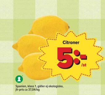 Östenssons Garant citroner erbjuda