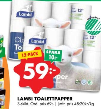 ÖoB Classic toalettpapper erbjuda