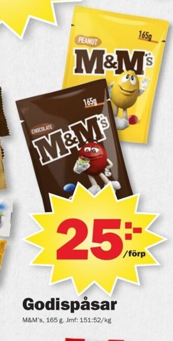 Pekås M&m dragéer chocolate erbjuda