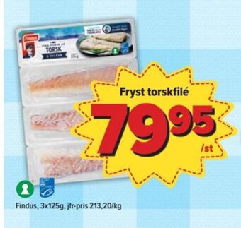 Östenssons Findus torskfilé erbjuda