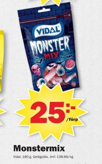 Pekås Monster mix godispåsar erbjuda