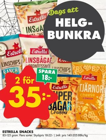 ÖoB Estrella snacks erbjuda