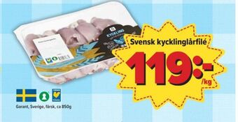 Östenssons Garant kycklinglårfile erbjuda