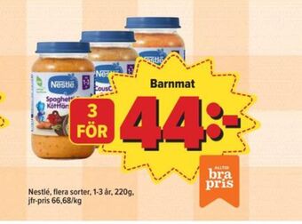 Östenssons Nestlé barnmat erbjuda