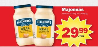 Pekås Hellmanns majonnäs erbjuda