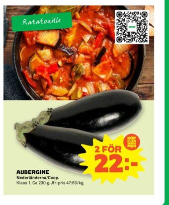 Stora Coop Coop aubergine erbjuda