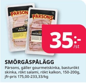 Tempo Pärsons skinka erbjuda