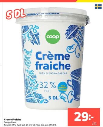Coop Extra Coop crème fraiche erbjuda