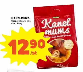 Coop Extra Coop Kanelmums 260g erbjuda