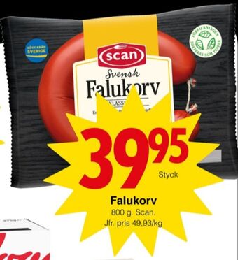 Matöppet Scan falukorv erbjuda