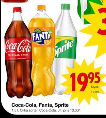 Matöppet Coca cola läskedryck erbjuda