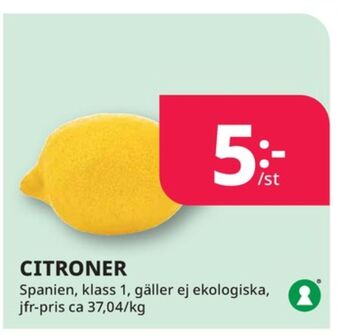 Tempo Garant citroner erbjuda