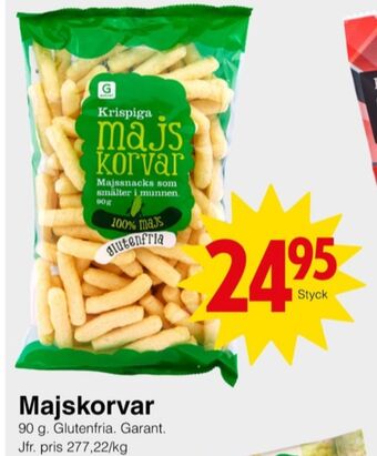 Matöppet Garant snacks erbjuda