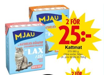 Matöppet Mjau kattmat erbjuda