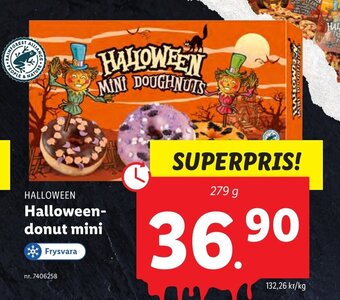 Lidl Halloween-donut mini erbjuda
