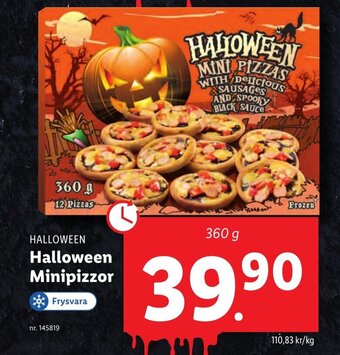 Lidl Halloween Minipizzor erbjuda