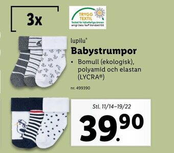 Lidl lupilu Babystrumpor erbjuda