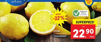 Lidl Citron erbjuda