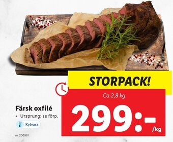 Lidl Färsk oxfilé erbjuda