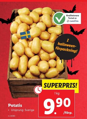 Lidl Potatis erbjuda