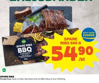 Coop SPARE RIBS erbjuda