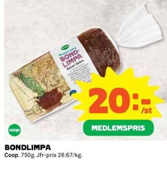 Coop BONDLIMPA Coop erbjuda