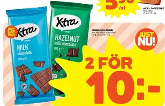 Coop Extra Xtra Chokladkakor 100g erbjuda