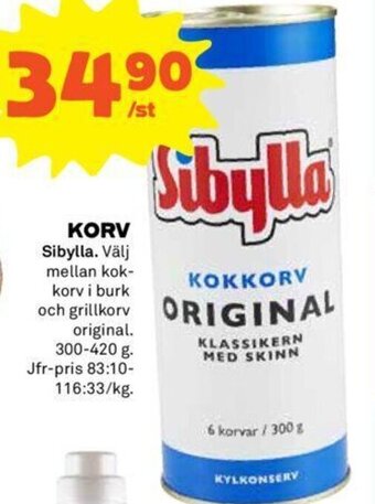 Coop KORV Sibylla erbjuda