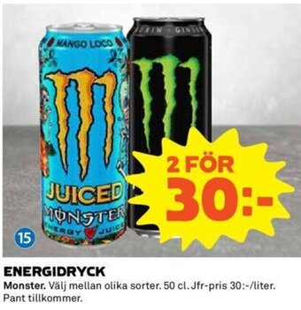 Coop ENERGIDRYCK Monster erbjuda