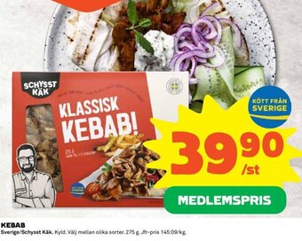 Coop KEBAB Sverige/Schysst Käk erbjuda