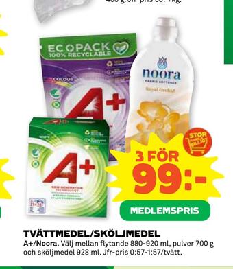 Stora Coop Tvättmedel/sköljmedel erbjuda