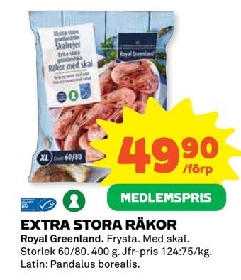 Coop Extra stora räkor erbjuda