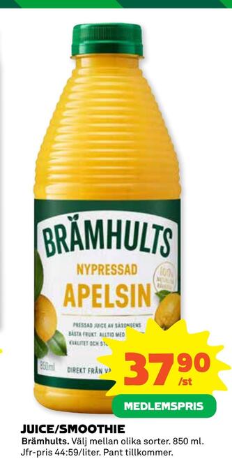 Coop Juice/smoothie erbjuda