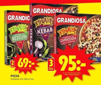 ICA Kvantum PIZZA Grandiosa erbjuda