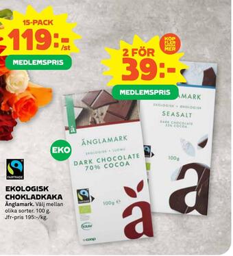 Stora Coop Ekologisk chokladkaka erbjuda