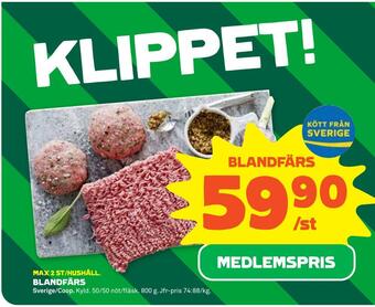 Stora Coop Blandfärs erbjuda