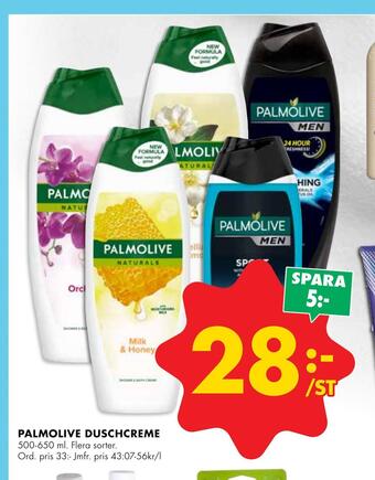ÖoB Palmolive duschcreme erbjuda