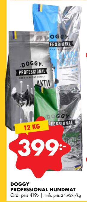 ÖoB Doggy professional hundmat erbjuda