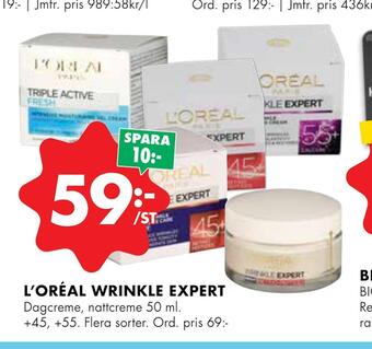 ÖoB L'oréal wrinkle expert erbjuda
