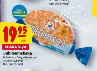 minmatbutik Jubileumskaka erbjuda