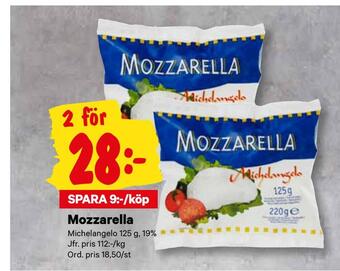 minmatbutik Mozzarella erbjuda