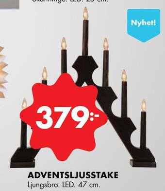 ÖoB Adventsljusstake erbjuda
