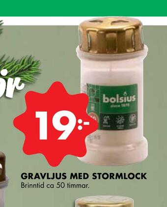 ÖoB Gravljus med stormlock erbjuda