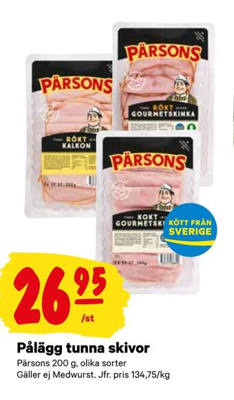 minmatbutik Pålägg tunna skivor erbjuda