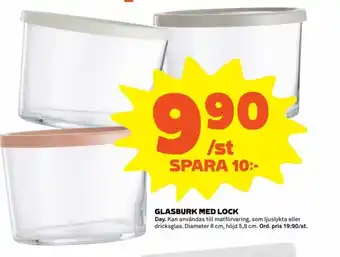 Day Glassburk Med Lock