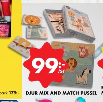 Djur mix and match pussel