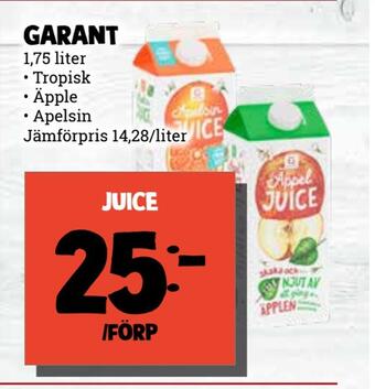 MatArket Juice erbjuda