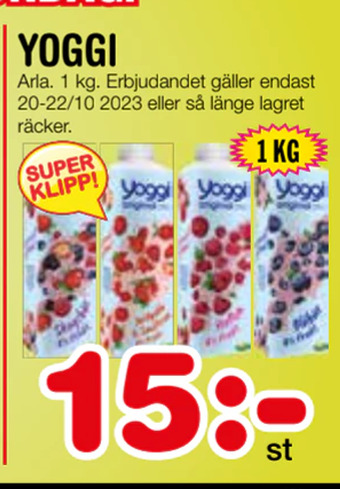 Nya Pulsen Yoggi erbjuda