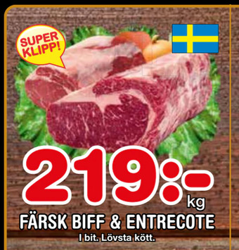 Nya Pulsen Färsk biff & entrecote erbjuda